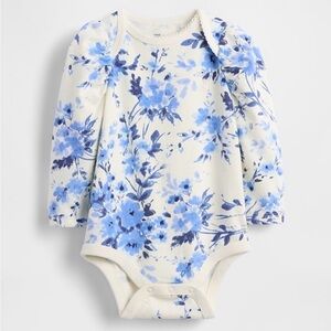 Gap Baby First Favorites Bodysuit in Blue Floral size 12-18 mo
